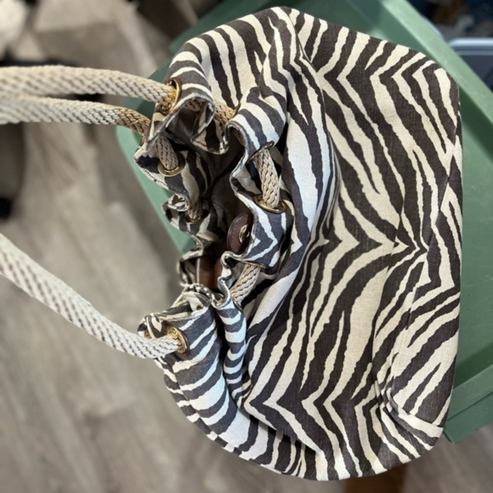 Michael Kors burlap bag